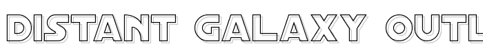 Distant Galaxy Outline font